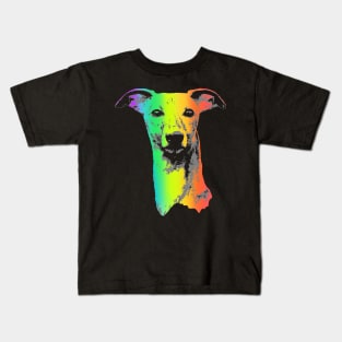 Rainbow Whippet Kids T-Shirt